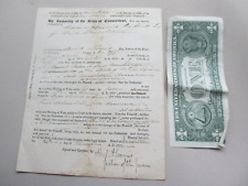 Rare  1832 Middletown, Connecticut Court Document, Arrest Warrant, Judge, gift picture