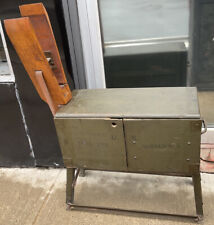 WWII US ARMY CAVALRY SADDLERS CHEST DATED 1942 WITH VISE picture