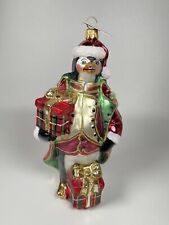 Vintage Glass Ornament Penguin With Gifts, Neiman Marcus Exclusive 2020 picture