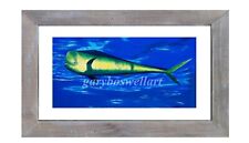 Mahi Fish S/N limited edition signed framed mahi wall art sold by artist picture