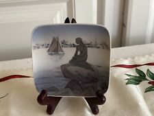 1968 Vintage Royal Copenhagen Porcelain Langelinie Trinket Dish Denmark mermaid picture