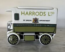 Vintage Harrods Ltd Ceramic Tea Caddy Planter Sadler & Sons England 1919 Van picture