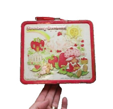 Strawberry Shortcake Lunch Box Vintage 1980 Aladdin Metal American Greetings picture