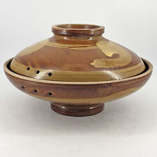 Vintage Studio Art pottery set of 2 serving bowls or bowl dish w lid casserole picture