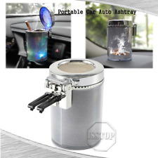 Portable Car Ashtray Detachable Travel Cigarette Cylinder Holder Cup LED Light picture