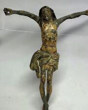 AUTHENTIC, Mid 1800’s Lead Casting, Crucifixion , Crucified Jesus Christ picture