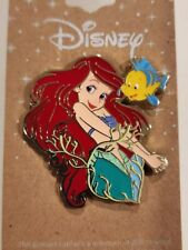 Disney The Little Mermaid Ariel and Flounder Enamel Pin NEW picture