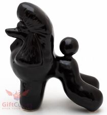 Porcelain Figurine of the black Poodle Dog picture