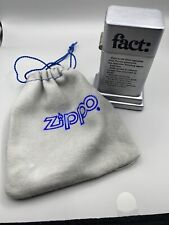 Fact 2-sided Cigarette Barcroft Zippo 1970’s - UNFIRED - With Bag. picture