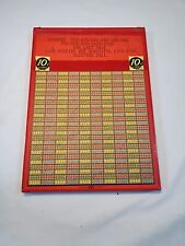 Vintage Gambling Punch Board Unused 10 cent 2500 holes Hamilton Baby Union Made picture