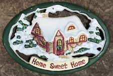 *Home Sweet Home* Painted Cast Iron  Trivet / Wall Hanger A8 picture