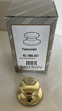 Baldwin Solid Brass Paper Weight Desk Office Accessory New With Original Box picture