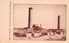 Hebron ND North Dakota Fire Pressed Brick Company Plant c1905 Vtg Postcard C13 picture