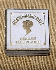 VINTAGE HARRIET HUBBARD AYER'S MEDALLION WHITE FACE POWDER w CONTENTS  picture