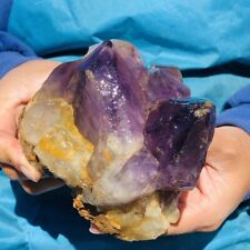 2.31LB Natural Amethyst Cluster Purple Quartz Crystal Rare Mineral Specimen 106 picture