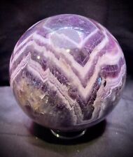 Giant Chevron Amethyst Sphere 3.15 Pounds picture