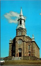 Vtg St Peter's Church Cheticamp Cape Breton NS Nova Scotia Canada View Postcard picture