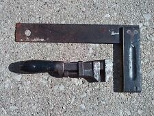 Vintage Bemis & Call Adjustable Pipe Wrench & Stanley Try Square Combo picture