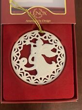 LENOX Pierced French Horn Yuletide Christmas  Ornament in Original Box picture