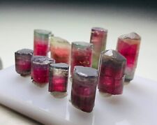 129.45 Ct Bi Colour Well Terminated Tourmaline Crystals From Afghanistan picture