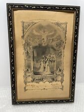 ANTIQUE 1883 Catholic Church New York City FIRST HOLY COMMUNION CERTIFICATE picture