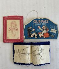 Vintage Needle Book Our Pals Made West Germany & Other sewing accessories picture