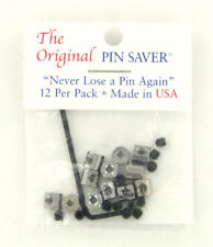 new Original Pin Saver Pin Back Keepers Made in USA 12 Pack Brooch Lapel Hat picture