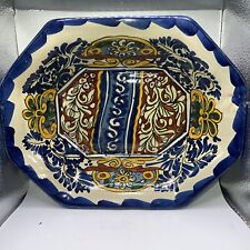Beautiful Vintage Mexican Pottery Bowl Signed Alba Alavera picture