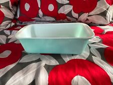 Vintage Pyrex # 913 Light Blue Bread Pan. Mint condition. Look new.  picture
