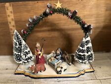 Rare MIDWEST of Cannon Falls P. Schifferl Nativity Set 7pc Baby Jesus Animals picture