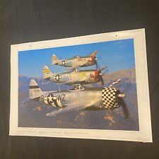 Republic P-47D Thunderbolt Photograph Air Force Fighter Jet USA War Poster 20x14 picture