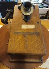 Antique Stromberg Carlson Wood Wall Telephone For Parts / Restore picture
