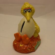 VTG Gorham Sesame Street Figurine Big Bird With Egg Ceramic Bank Made in Korea picture