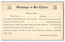 c1905 Cleanings in Bee Culture Medina Ohio OH Unposted Antique Postal Card picture