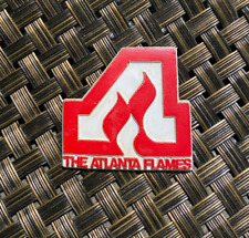 VINTAGE NHL HOCKEY THE ATLANTA FLAMES TEAM LOGO COLLECTIBLE RUBBER MAGNET RARE picture