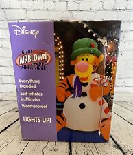 NIB DisneyGemmy 7ft+Tall Lighted Inflatable  Airblown Tigger With Snowballs 2004 picture