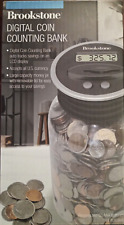 Brookstone Digital Coin Counting Bank with LCD Display Brand New in Box picture