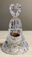 Artmark Bleikristall Lead Crystal Bell With Hand Cut Etched Design Vintage 1970s picture