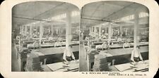 STEREOGRAPH Antique c1896 SEARS, ROEBUCK & Co Chicago Manufacturing Plant picture