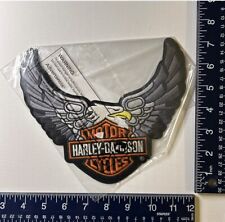 Authentic Vintage Harley-Davidson LG Modern Art-deco Bar & Shield Eagle Emblem picture