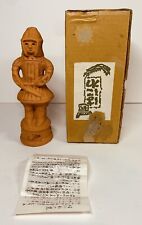Haniwa Dogu Soldier Clay Statue With Original Box B1 picture
