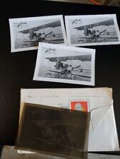 Vintage Snapshots Lot Of 3 O.E Williams In His Airplane Aviation Negative picture