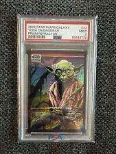 2022 Topps Star Wars Galaxy Yoda On Dagobah Prism /75 PSA MINT 9 picture