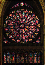 The Grande Rose of the Reims Cathedral Notre-Dame Postcard Unposted picture