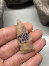 MLC s3357 Pink Archaic Stemmed Arrowhead X Dennis Smith MO IL Artifact picture