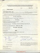Pamela Mason signed autograph 8.5x11 Original Merv Griffin 1970 Show Contract picture