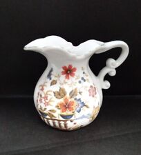 Vintage Floral Ceramic Creamer/Water Jug/Pitcher picture