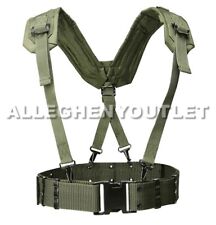 Original U.S Army OD Webbing System LBE Suspenders Pistol Belt LC-2 Military picture