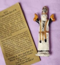 2011 Haydels Mardi Gras king cake doll Da Pope Superfan NOLA Saints Artist Proof picture