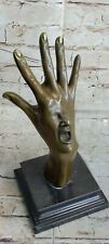 Modern Art Abstract Detailed Hand Bronze Sculpture Museum Quality Figure Artwork picture